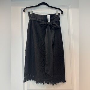 JCrew lace skirt with sash